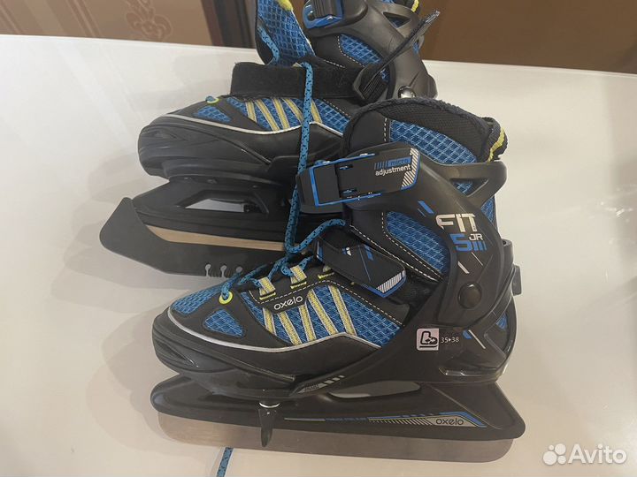 Коньки ледовые детские раздвижные