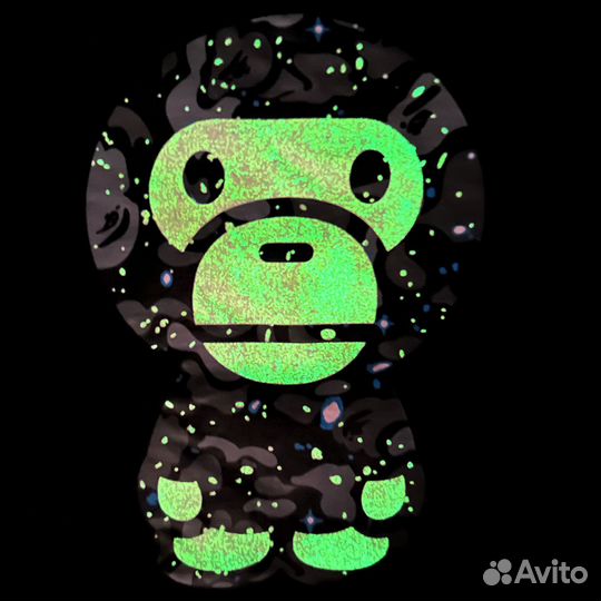 Футболка Bape Baby Milo Glow In The Dark