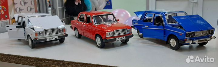Машинка металлическая лада ваз-2107, ваз-2106