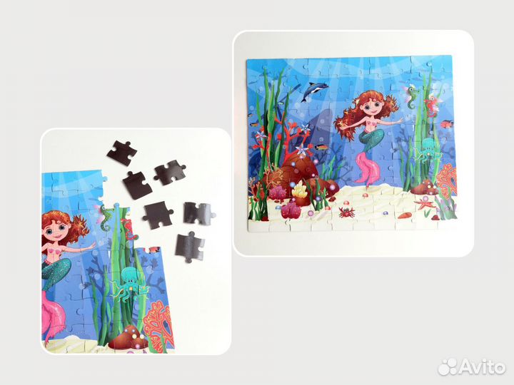 Настольные игры пакетом пазлы лото домино и др