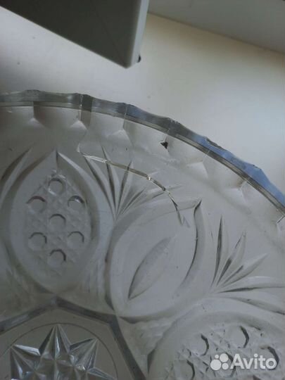 Вазы/салатники для фруктов хрустальные