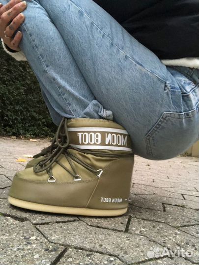 Луноходы Moon Boot Olive