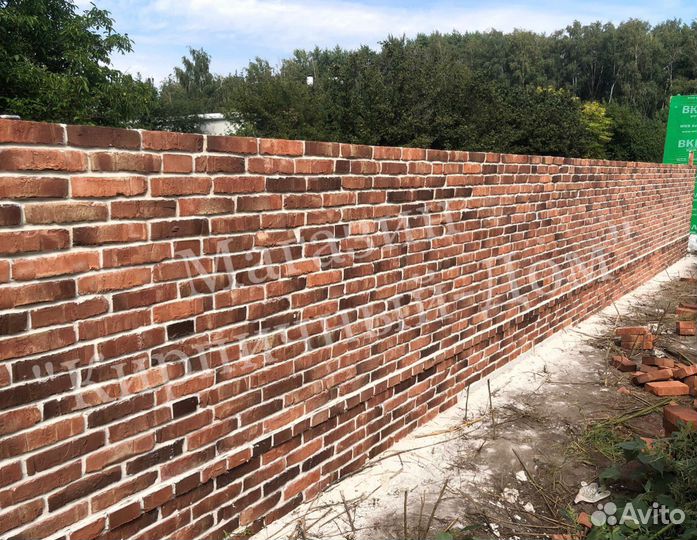 Кирпич «Лофт-Бордо» Баварский стиль кладки