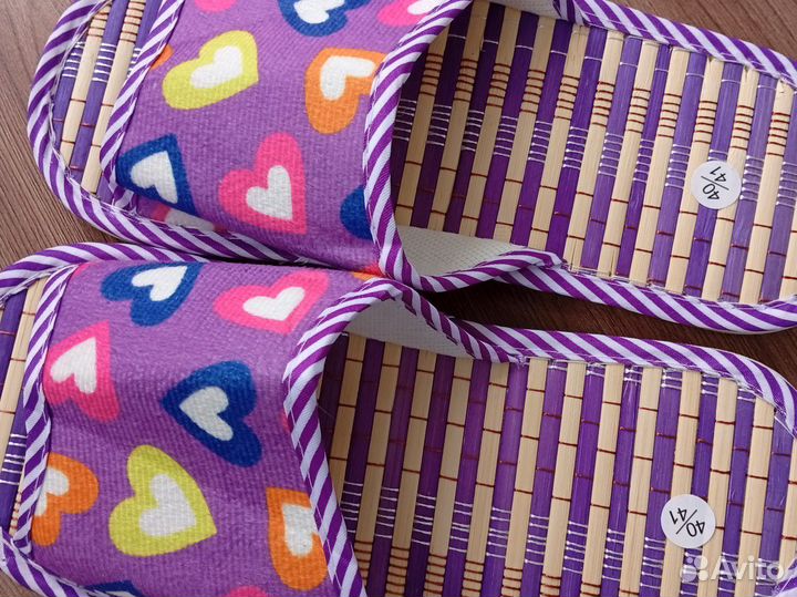 Тапочки женские 40-41 новые, стелька бамбук