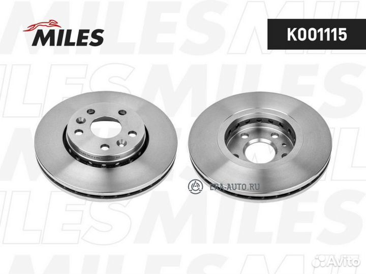 Miles K001115 Диск тормозной передний D280мм. rena