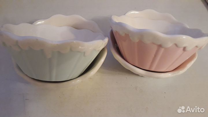 Креманки набор из 4 штук пастельных оттенков