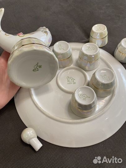 Хфз. Хайта. Рыба с жемчужиной. Сервиз штоф+рюмки