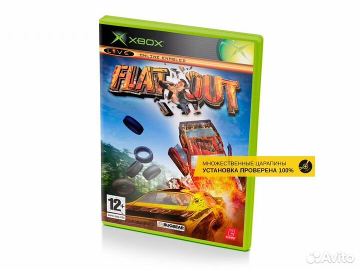 Flatout, б/у, множ.царап., английский (Xbox)