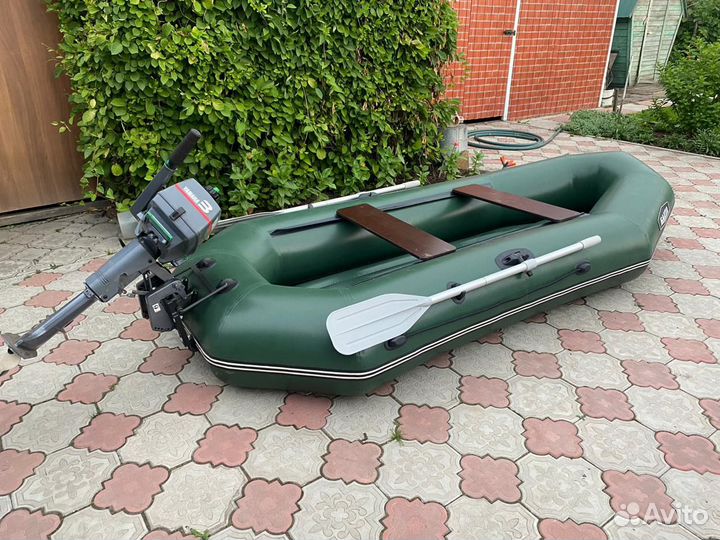 Надувная лодка пвх с мотром Yamaha