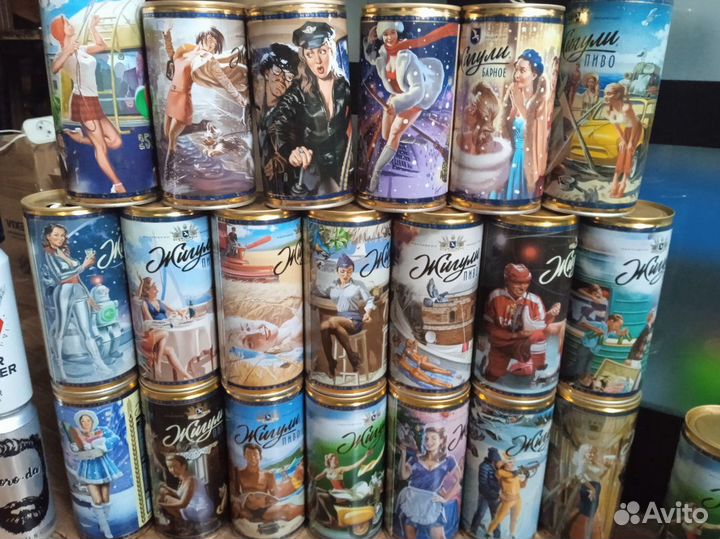 Большая коллекция пивные банки Жигули