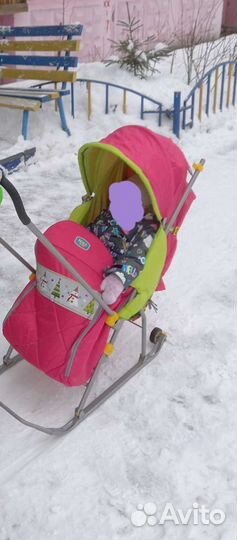 Коляска санки
