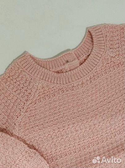 Вязаный свитер для девочки 62 2-3 мес