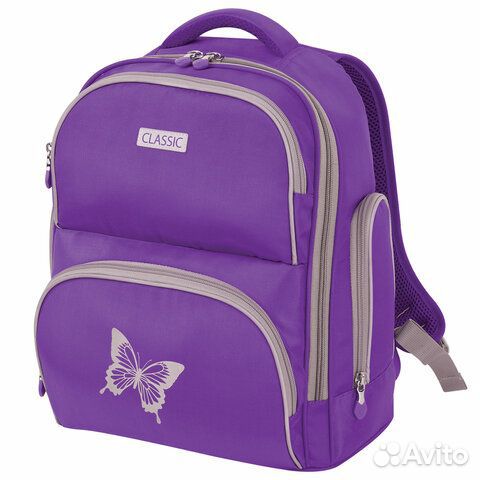 Рюкзак brauberg classic, легкий каркас, премиум ма