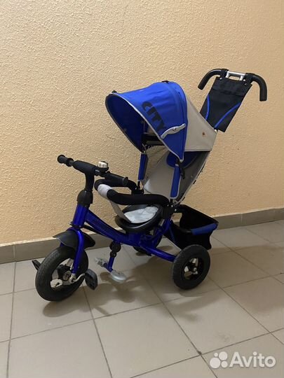 Детский трехколесный велосипед коляска