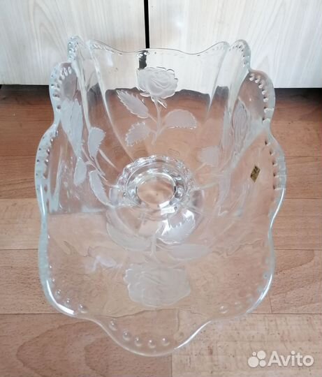 Ваза для фруктов Чехия ручная работа