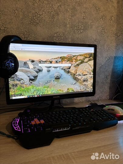 Продам игровой компьютер в сборе с монитором