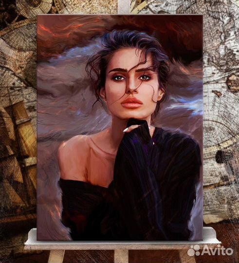 Портрет по фото на холсте Одинцово