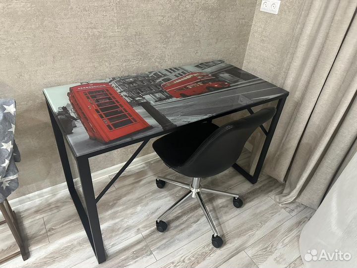 Компьютерный стол стеклянный бу