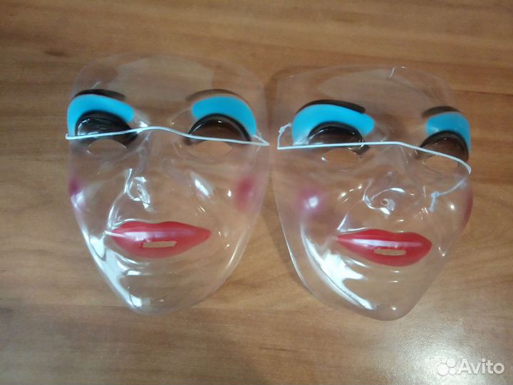 Маска карнавальная прозрачная