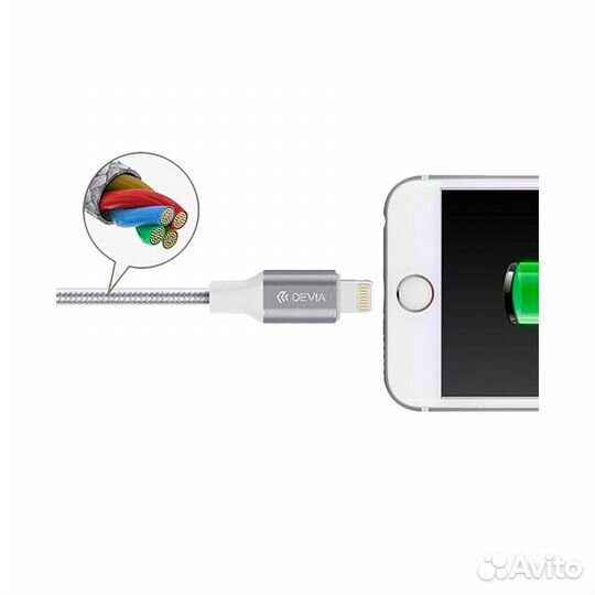 Кабель Devia Gracious Lightning - Grey