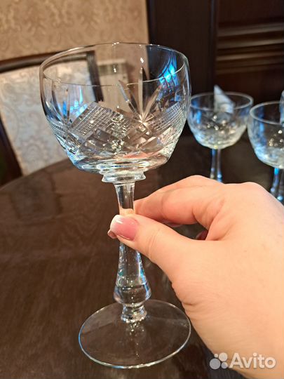 Хрустальные фужеры гусь хрустальный СССР