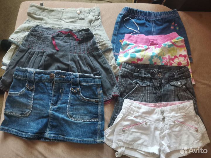 Вещи пакетом для девочки 122см