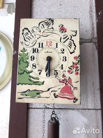 Часы старинные, с кукушкой,с боем