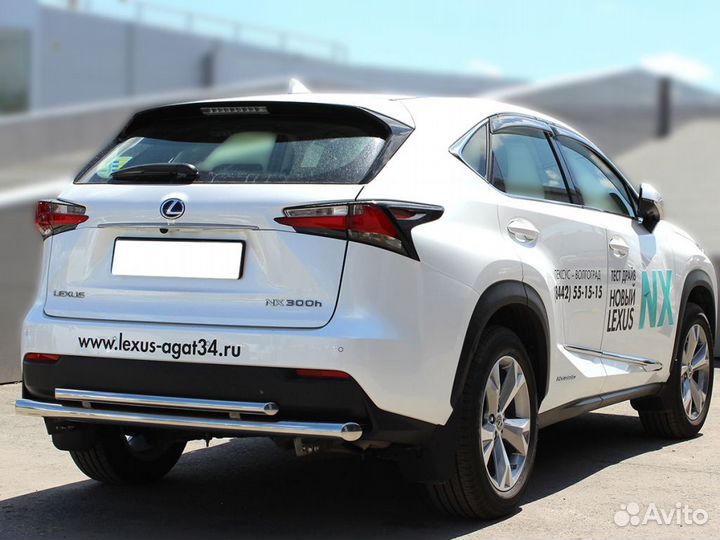 Защита заднего бампера Lexus NX-200, NX-300H