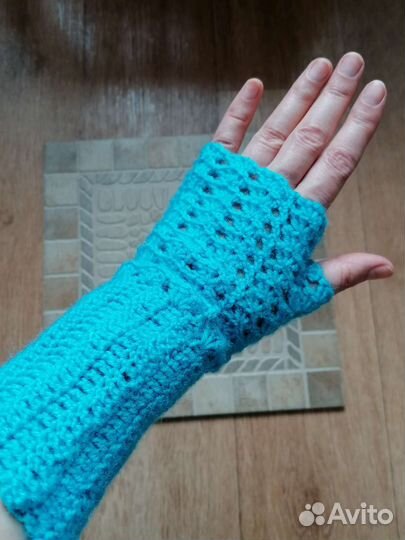 Митенки вязаные