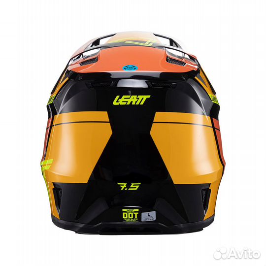 Мотошлем Leatt Moto 7.5 Helmet Kit Citrus