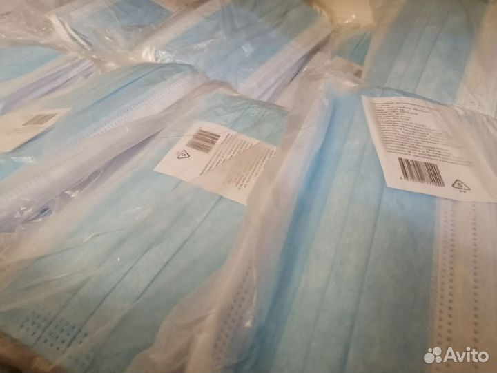 Маски медицинские одноразовые