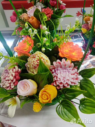 Букеты из мыла ручной работы