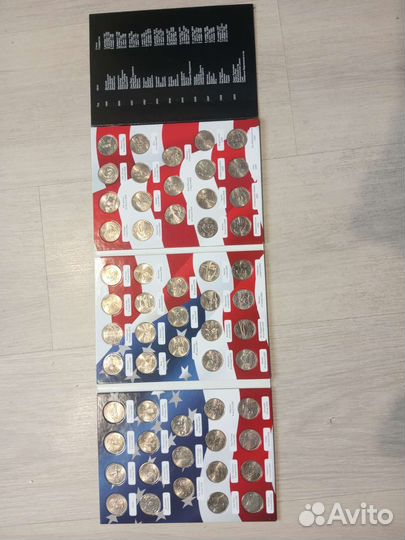 Памятные монеты США 25 центов(квотеры)