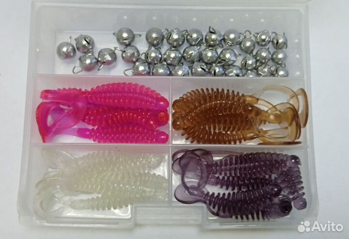 Набор приманок с грузами. Микроджиг, ультралайт