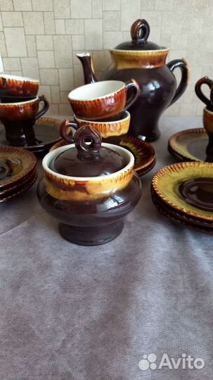 Сервиз кофейный майолика