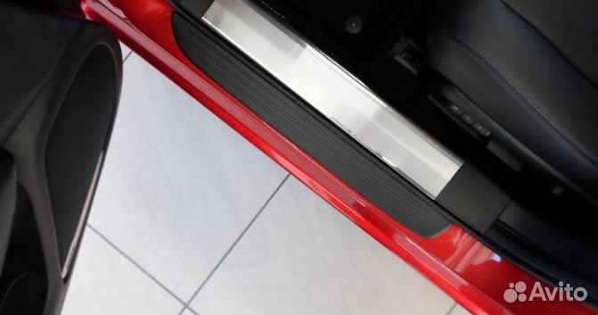 Накладки на пластиковые внутренние пороги MazdaCX5