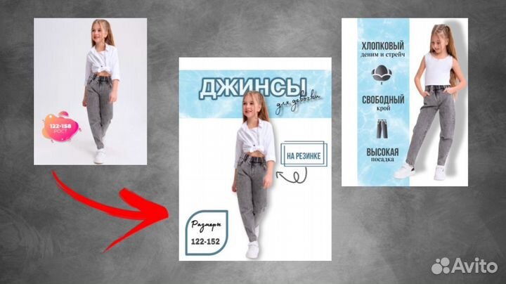 Инфографика карточки товаров для маркетплейса