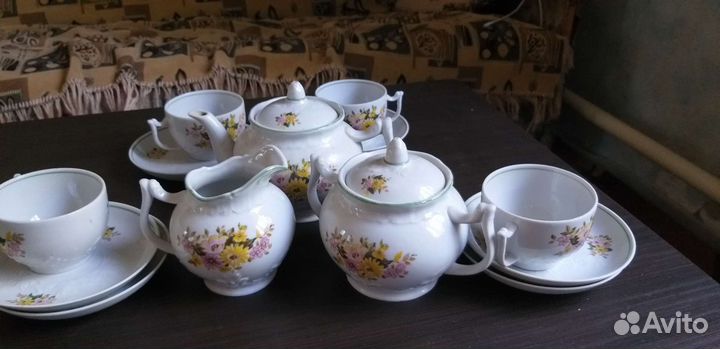 Чайный сервиз СССР фарфор Вербилки