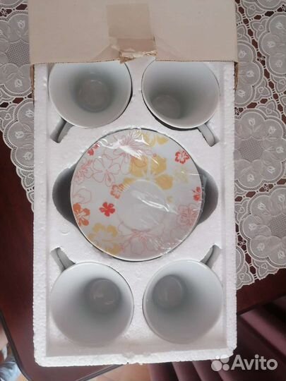 Кофейные чашки 4шт