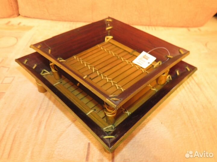 Новые бамбуковые блюда «Красный куб»