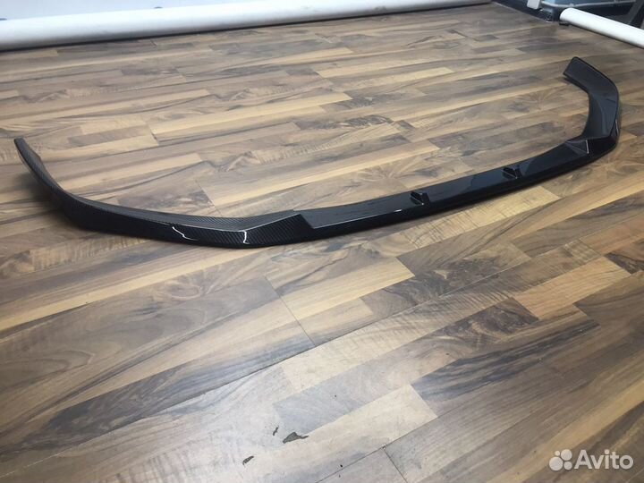 Сплиттер BMW 5 G30 рестайлинг карбон под оригинал