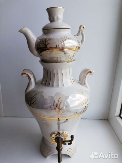 Самовар электрический фарфоровый