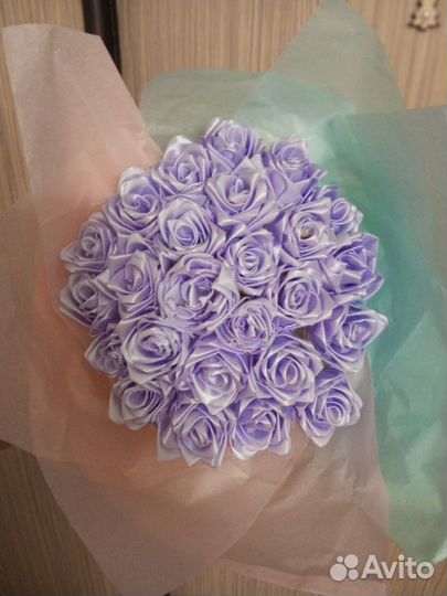 Букет из атласных лент