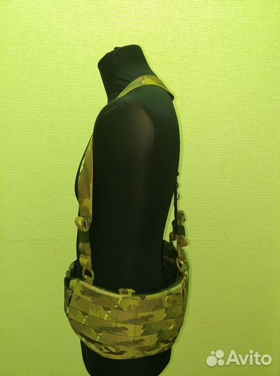 Боевой пояс с баллистическим пакетом и лямками Бр1