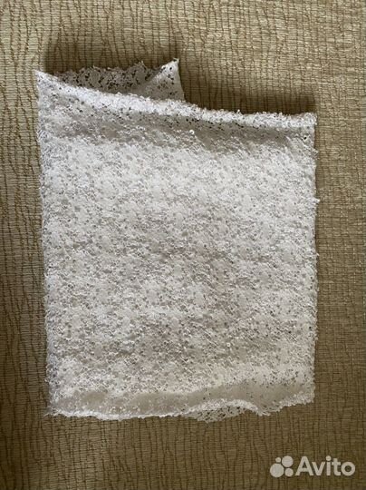 Отрезки ткани: шифон, шерсть, шелк