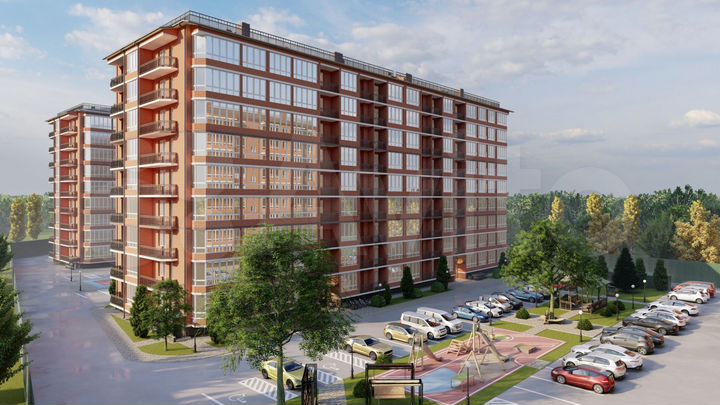 2-к. квартира, 70,6 м², 4/9 эт.