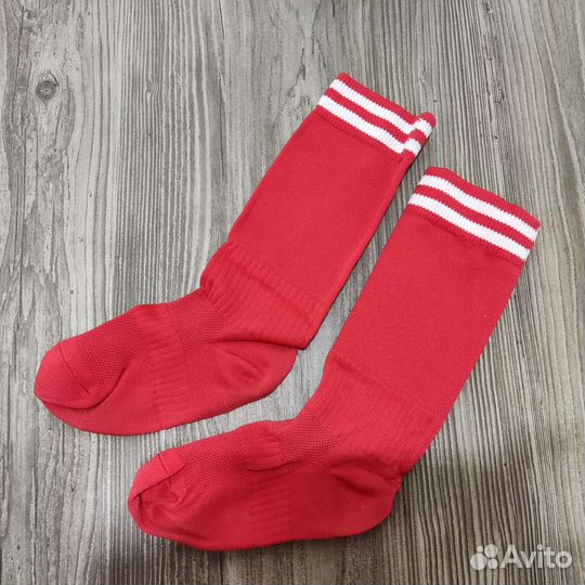 Гольфы футбольные размер S 35-38 красные