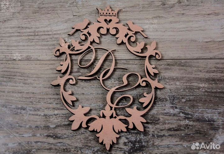 Монограмма на свадьбу (свадебный герб)