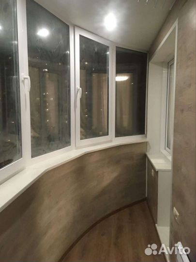 Обшивка балконов и лоджий под ключ