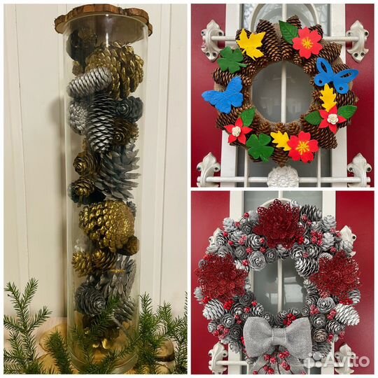 Шишки для творчества и декора